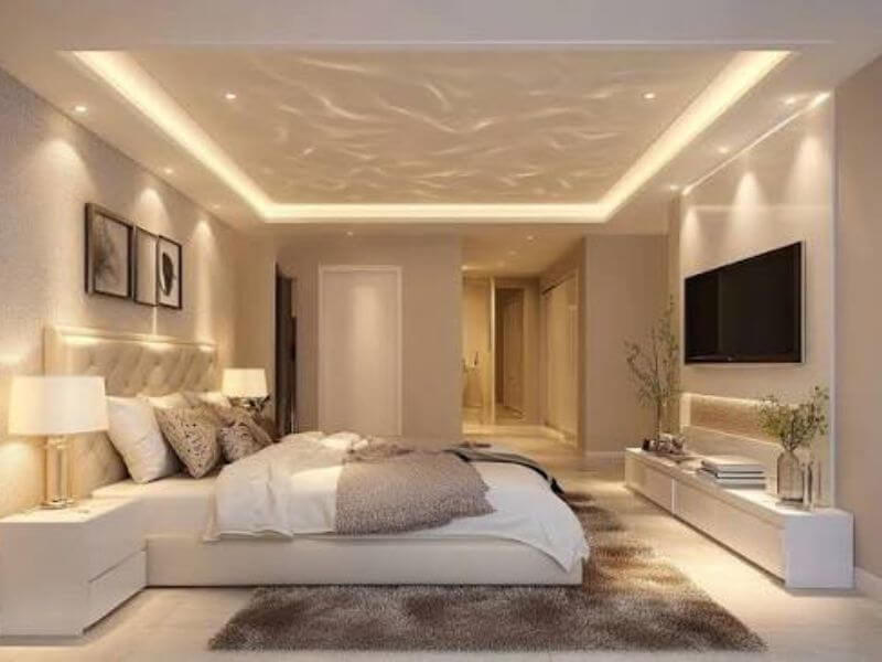 32+ Mẫu trần thạch cao phòng ngủ đẹp hiện đại cho không gian sống 42 Các thiết kế trần thạch cao phòng ngủ theo phong cách tối giản