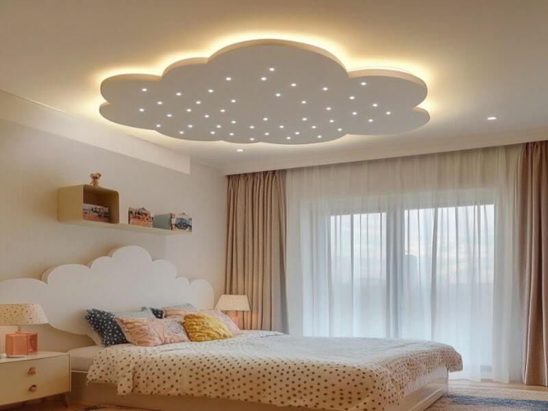 32+ Mẫu trần thạch cao phòng ngủ đẹp hiện đại cho không gian sống 43 Các thiết kế trần thạch cao phòng ngủ theo phong cách tối giản