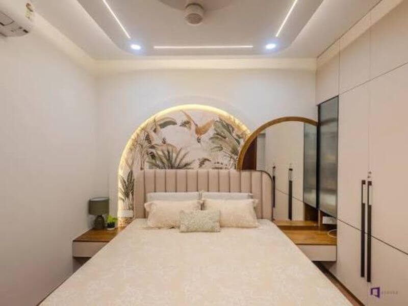 32+ Mẫu trần thạch cao phòng ngủ đẹp hiện đại cho không gian sống 45 Các thiết kế trần thạch cao phòng ngủ theo phong cách tối giản