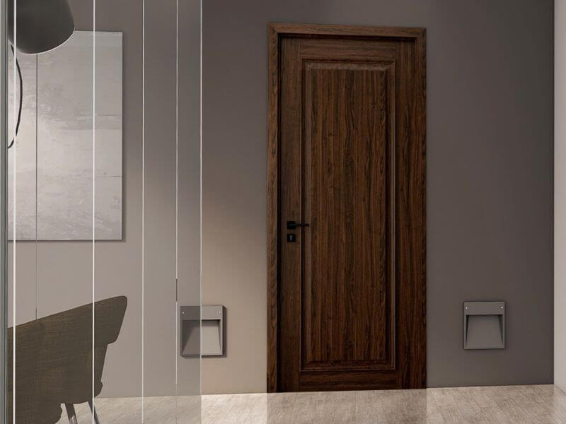 Cửa nhựa gỗ composite Kosdoor có tốt không và giá bán chi tiết 8 Cửa gỗ nhựa composite ép tấm G7Kosdoor – Eco