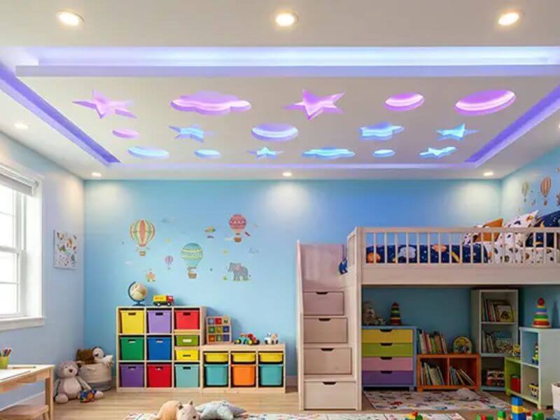 32+ Mẫu trần thạch cao phòng ngủ đẹp hiện đại cho không gian sống 58 Gợi ý mẫu trần thạch cao phòng ngủ dành cho bé gái