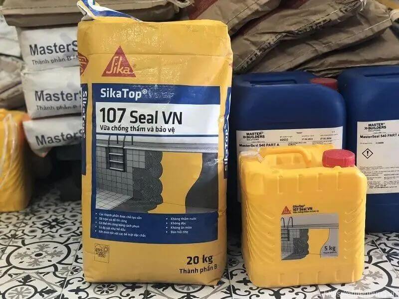 10 Vật liệu chống thấm hiệu quả được ưa chuộng thi công hiện nay 18 Hiệu quả chống thấm từ Sikatop Seal 107
