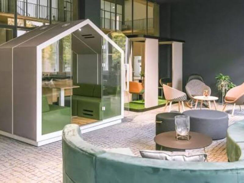 13+ Ý tưởng trang trí văn phòng làm việc sáng tạo đầy cảm hứng 26 Thiết kế khu vực thư giãn và tái tạo năng lượng