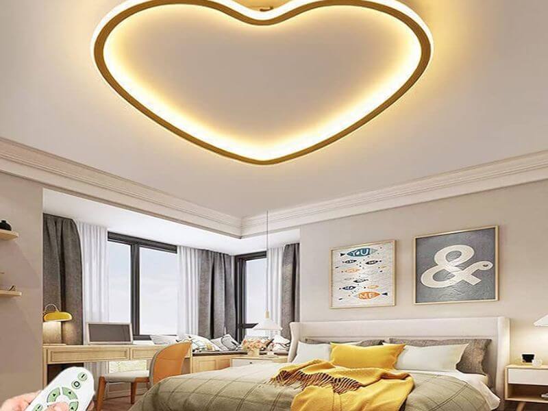 32+ Mẫu trần thạch cao phòng ngủ đẹp hiện đại cho không gian sống 66 Thiết kế trần thạch cao hình trái tim tạo điểm nhấn lãng mạn