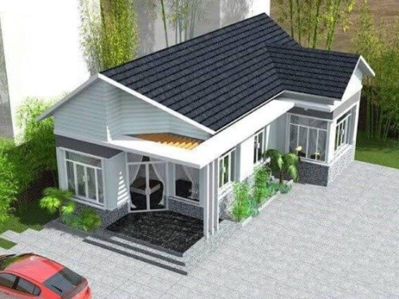 Nhà mái thái đẹp hiện đại dẫn đầu xu hướng kiến trúc năm 2026 21 Ưu điểm của thiết kế nhà mái thái hình chữ L