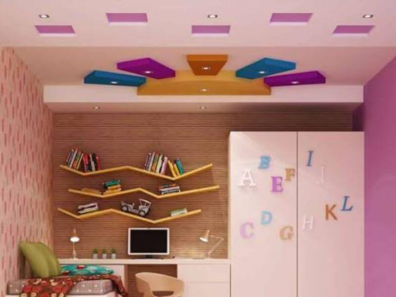 32+ Mẫu trần thạch cao phòng ngủ đẹp hiện đại cho không gian sống 53 Ý tưởng thiết kế trần thạch cao cho không gian của trẻ nhỏ