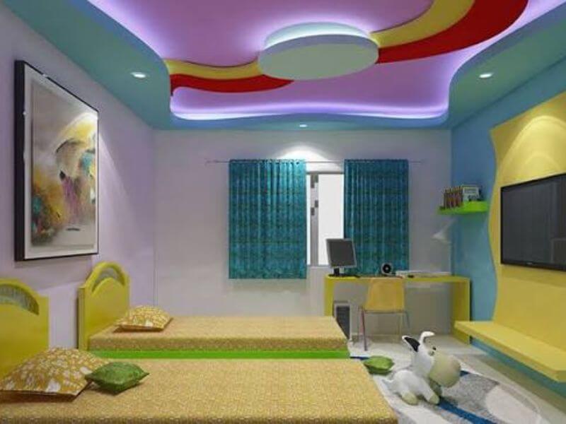 32+ Mẫu trần thạch cao phòng ngủ đẹp hiện đại cho không gian sống 51 Ý tưởng thiết kế trần thạch cao cho không gian của trẻ nhỏ